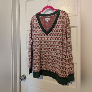 Unique vintage flower sweater